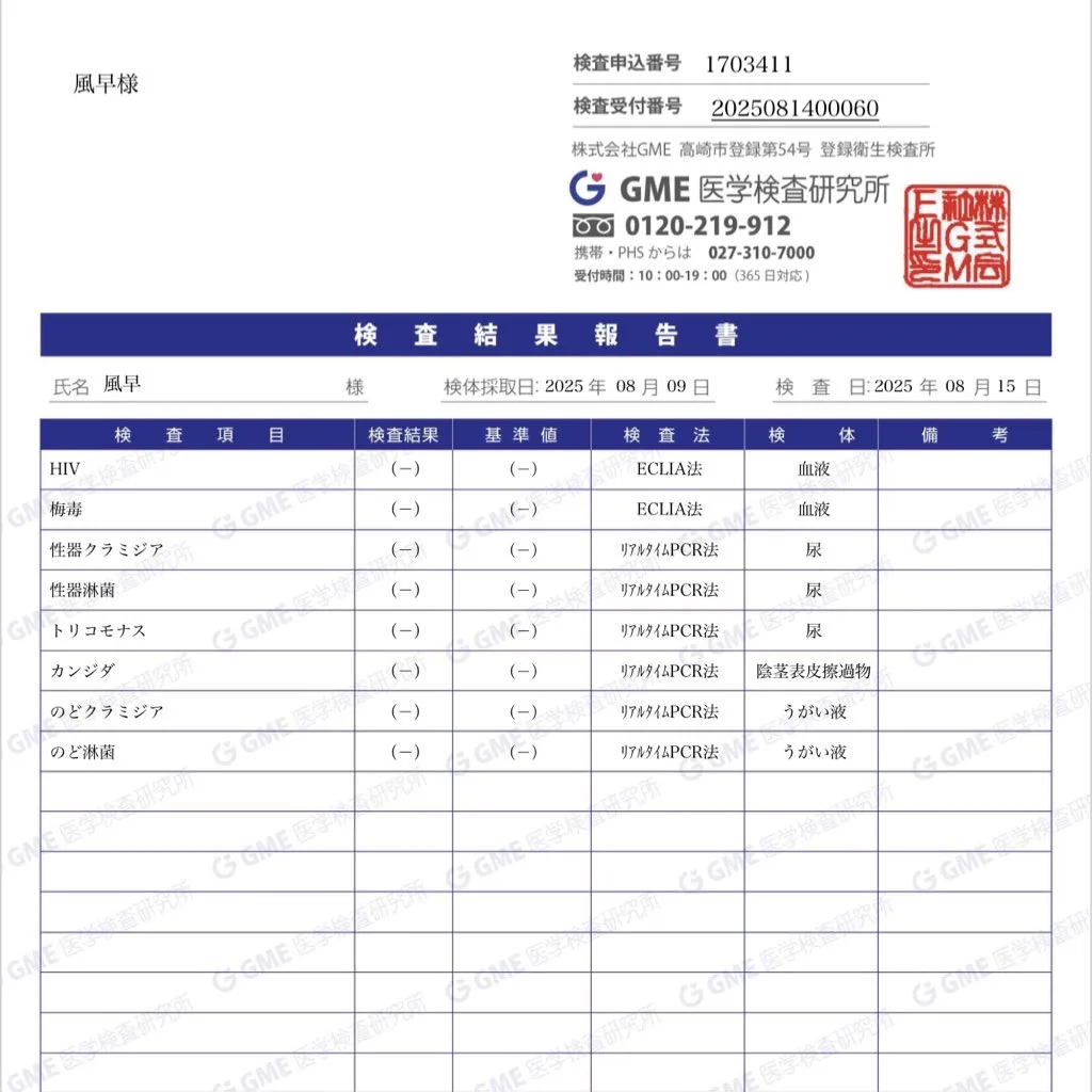 検査結果